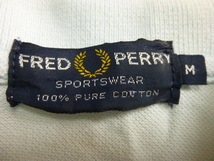 美品 FRED PERRY フレッドペリー 半袖ポロシャツ 水色無地 鹿の子生地 サイズM スカイブルー単色_画像2