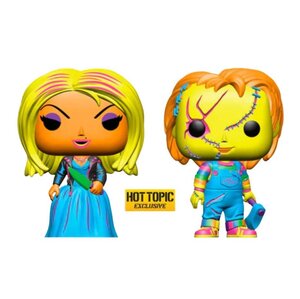 ★チャッキー + ティファニー フィギュア Funko Pop! Bride Of Chucky - Tiffany & Chucky Blacklight 限定品 チャイルドプレイ TOY 新品