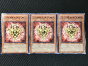 遊戯王★DUELIST NAME CARD(2004)3枚セット★デュエリストネームカード★千年パズル★非売品★