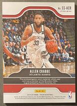 Allen Crabbe 2019-20 Prizm Sensational Swatches Orange Ice Prizm Jersey Card ジャージカード NBA_画像2