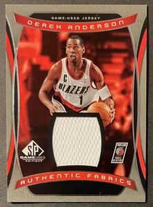 Derek Anderson 2004-05 SP Game Used Edition Authentic Fabrics Jersey Card ジャージカード NBA