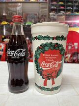 コカコーラグッズ マニアコレクション放出品 Xmas サンタクロース プラスチックカップ 海外モノ2_画像2