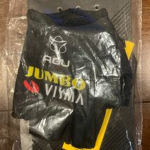 AGU Team Jumbo-Visma Replica Gloves black (チーム ユンボビスマ レプリカ グローブ）ブラック/黒 サイズM 指切りグローブ 新品未使用品_画像4