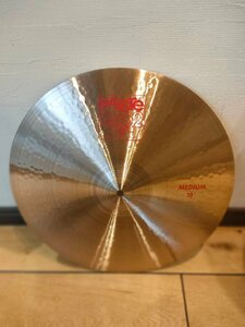 ⑤PAISTE 2002 1８インチ CRASH パイステ　シンバル　クラッシュ　割れあり