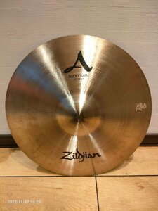 ⑤A Zildjian ROCK Crash 1８インチ クラッシュ シンバル ジルジャン　割れあり