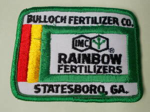 RAINBOW　FERTILIZERS　ワッペン/ 米現地購入品　正規＆ビンテージ？