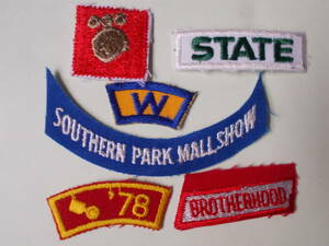 SOUTHERN　PARK　他6点　ワッペン/ 米現地購入品　正規＆ビンテージ？