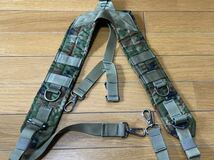 陸上自衛隊 戦闘つりバンド サスペンダー 弾帯 戦闘装着セット 官品 迷彩服 89式_画像1