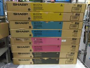 【未使用・純正品】 ★SHARP/シャープ★ MX-27JT -CA/MA/YA/BA 4色×2セット( シアン マゼンタ イエロー ブラック）　★領収書対応可★ 