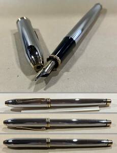 CROSS クロス 万年筆 タウンゼント・メダリスト ステンレスBニブ Cross Fountain Pen Townsent Medalist 23金(23K)ゴールドプレート Gold