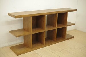  exhibition goods ROCKSTONE lock Stone KIZAki The shelf walnut rock .. profit storage shelves open shelf sideboard living new goods 18 ten thousand 