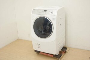 SHARP シャープ ドラム式洗濯乾燥機 ES-H10C-WR 洗濯10kg 乾燥6kg 2019年製 右開き 清掃 動作確認済 中古 マイクロ高圧洗浄 低騒音