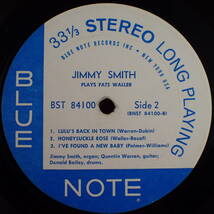 1円開始★神洗浄【超メガレア★重量盤199g★USオリジナル★BLUE NOTE★NEW YORK★耳★VAN刻印】★JIMMY SMITH/PLAYS FATS WALLER★最高音質_画像5