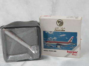 【インテリア】　ヘルパ herpa　エジプト航空 EGYPT AIR　エアバス Airbus　A320-200　1/500　飛行機 旅客機 航空機 保管品