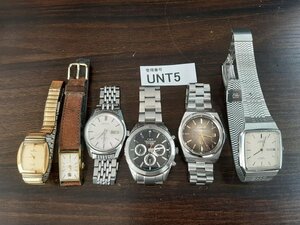 UNT5　時計　腕時計　部品取り　ジャンク品　おまとめ　BRONICA　CITIZEN　SEIKO　TECHNOS　など