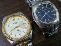 MNT10　時計　腕時計　部品取り　ジャンク品　おまとめ　FOSSIL　ASCOTPARK　RADO　CITIZEN　POLO　など_画像6