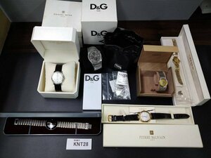 KNT28　ジャンク品　腕時計　部品取り　おまとめ6点　D&G　ピエールバルマン　Carven　など