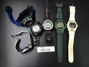 KNT35　ジャンク品　腕時計　部品取り　おまとめ6点　CASIOカシオ　G-SHOCK　など