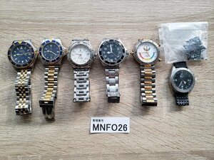 MNFO26　時計　腕時計　部品取り　ジャンク品　おまとめ　MISSONISPORT　ZODIAC　SEIKO　など