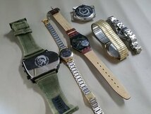 SNFO25　時計　腕時計　文字盤　ジャンク品　部品取り　DIESEL ディーゼル　セイコー　SWISS MILITARY など　おまとめ_画像9