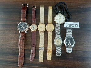 UNFO73　時計　腕時計　懐中時計　部品取り　ジャンク品　おまとめ　TIMEX　TECHNOS　NIVADA　ELGIN　アニエスベー　など