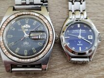 MNFO43　時計　腕時計　部品取り　ジャンク品　おまとめ　SEIKO　アニエスベー　ORIENT　CLAUDIOVALENTINO　TISSOT　LANVIN　_画像3