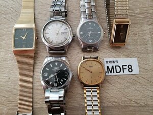 MDF8　ジャンク品　時計　腕時計　おまとめ　部品取り　ORIENT　SEIKO　CHARLESVOGELE　CITIZEN　など