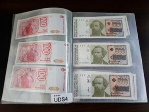 UDS4　世界の紙幣　紙幣　旧紙幣　紙幣アルバム　ニュージーランド　ブラジル　ウルグアイ　など