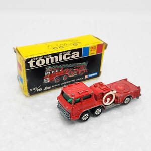 トミカ 日本製 黒箱 No.29 旧ホイール仕様 HINO FIRE ENGINE 日野 ファイアエンジン 消防車 はしご車 TOMICA ミニカー 模型 #ST-02167