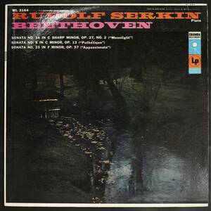 【US-ORIG.LP】ルドルフ・ゼルキン/ベートーヴェン:ピアノ・ソナタ 月光 悲愴 熱情(並品,COLUMBIA,,Rudolf Serkin)