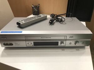 【4236】SONY SLV-NX35 VHSデッキ ビデオデッキ リモコン付き