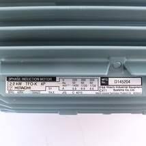 HITACHI/日立 TFO-K 2.2kW/３馬力 全閉モーター 三相200V ４極　_画像7