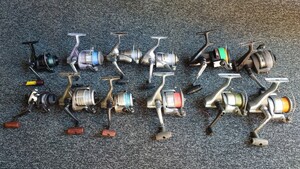 113売切 オールSHIMANO 12個まとめて 訳アリ難アリ スピニングリール Holiday NAVI TODAY AERNOS AERLEX リール　現状品　シマノ