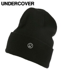 未使用【UNDERCOVER KNIT Cap A. BLACK アンダーカバー ニットキャップ ビーニー U LOGO Uロゴ 帽子 UNDER COVER MAD STORE】