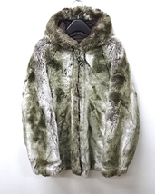 XS 青山限定【A BATHING APE ア ベイシング エイプ ファージャケット Bape パーカー ジャケット オールド レア フェイクファー NIGO】_画像9