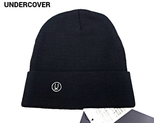 新品【UNDERCOVER KNIT Cap D. BLACK アンダーカバー ニットキャップ ビーニー U LOGO Uロゴ 帽子 UNDER COVER MAD STORE】