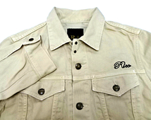 M【RICO Jacket 06-9H-4520 Beige リコ 8分袖ジャケット ピケ Gジャン ジージャン ベージュ】 _画像4