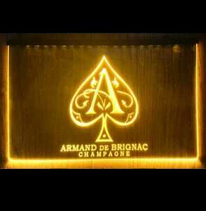  rare rare a Le Mans doARMAND champagne LED autograph light stylish interior lighting BAR signboard Club CLUB SNS. ho -stroke Cabaret Club 