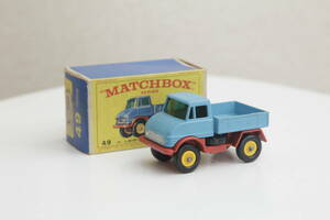 ☆ 当時物 MATCHBOX マッチボックス No.49 メルセデスベンツ ウニモグ ミニカー ( Vintage Matchbox Mercedes Benz Unimog Miniature Car )