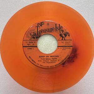  color record! THE SOUL TOPS - KEEP ON MOVING / GOOD THINGS (TREASURE ISLE)