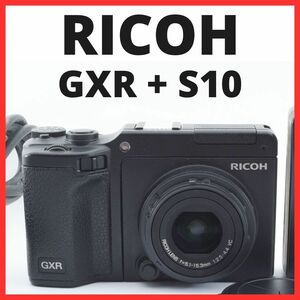 K25/5378A-46★極美品★リコー RICOH GXR ボディ S10 レンズキット【自動開閉キャップ RICOH LC-2 付き】 LENS 24-72mm F2.5-4.4 VC 