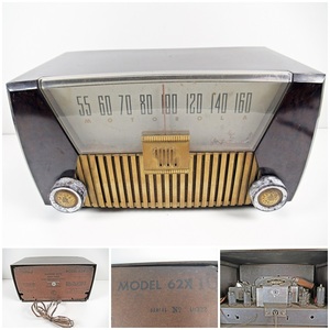◆[C69]モトローラ　真空管ラジオ　62X11U　1950年代　No.40322　Motorola Radio　Model 62X11U　ビンテージ　未確認