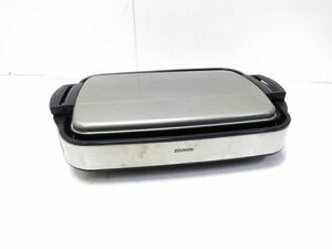 □ZOJIRUSHI 象印 EA-CT65 ホットプレート やきやき三昧 鉄板3枚付き ステンレスブラウン ハーフプレート 2007年製 A-1192＠140 □