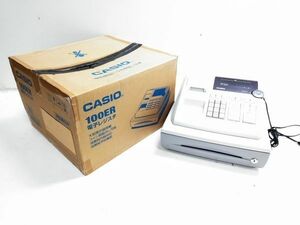 □CASIO カシオ 電子レジスター 100ER A-11298@140□