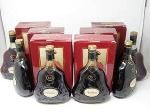 未開栓 Hennessy XO 金キャップ グリーンボトル 700ml 40% 6本セット 古酒 ブランデー 箱付