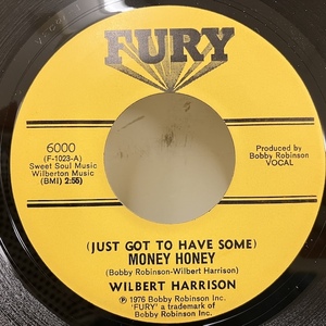 ★即決 7インチ Wilbert Harrison / Money Honey fury6000 ur1755 米オリジナル、2曲入り7インチ ウィルバート・ハリスン