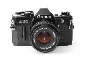 ★良品★ キヤノン CANON AE-1 ボディ ブラック + レンズ NEW FD 50mm F2 ★鳴きナシ 完動品★ B81129-149