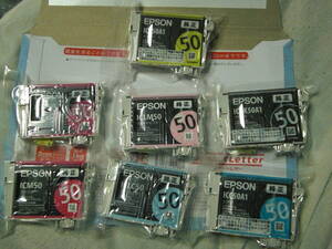 EPSON エプソン 純正 インクカートリッジ6色 7個（ICBK50A1/ICC50A1/ICY50A1/ICM50/ICLC50/ICLM50）