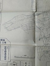 旭市　全図　千葉県　古地図　 地形図　地図　資料　93×65cm　お店広告　　昭和30年代　　B2311_画像6