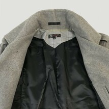 ミッシェルクラン/MICHEL KLEIN HOMME★ショート丈/ウールピーコート【50/メンズL/グレー/gray】Coats/Jakets/Jumpers◆pBH345_画像5